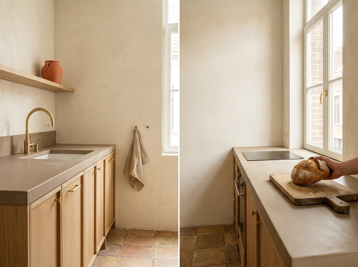 Rénovation d'une cuisine d'appartement dans le Vieux-Lille